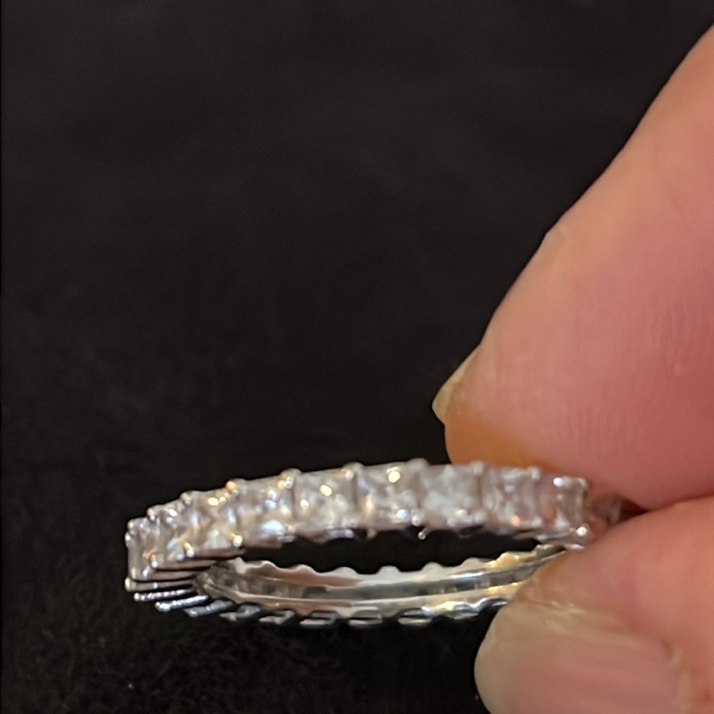 Sterling Silver 925 YGI Eternity ring size 8